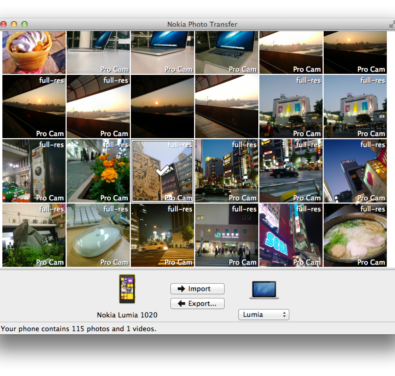lumia photo transfer for mac